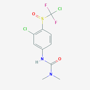 molecular formula C10H10Cl2F2N2O2S B15475706 N'-{3-Chloro-4-[chloro(difluoro)methanesulfinyl]phenyl}-N,N-dimethylurea CAS No. 40751-03-9