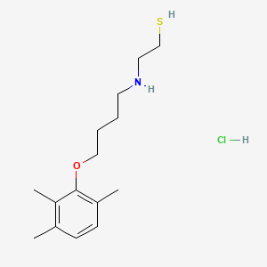 molecular formula C15H26ClNOS B15475711 Ethanethiol, 2-((4-(2,3,6-trimethylphenoxy)butyl)amino)-, hydrochloride CAS No. 38920-70-6