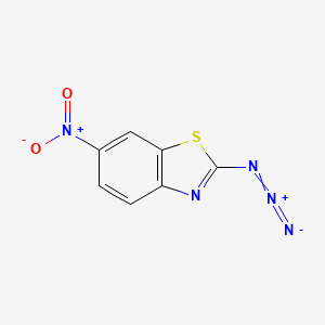 molecular formula C7H3N5O2S B15475778 2-Azido-6-nitro-1,3-benzothiazole CAS No. 41471-09-4