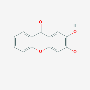 molecular formula C14H10O4 B15475791 2-Hydroxy-3-methoxyxanthone CAS No. 33018-31-4