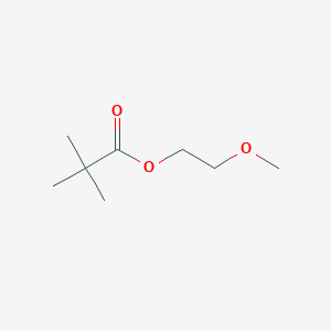molecular formula C8H16O3 B15475834 Propanoic acid, 2,2-dimethyl-, 2-methoxyethyl ester CAS No. 36584-85-7