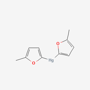 molecular formula C10H10HgO2 B15475874 Bis(5-methylfuran-2-yl)mercury CAS No. 35523-16-1