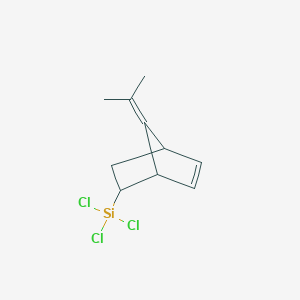 molecular formula C10H13Cl3Si B15475898 Trichloro[7-(propan-2-ylidene)bicyclo[2.2.1]hept-5-en-2-yl]silane CAS No. 36921-45-6