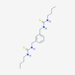 molecular formula C18H30N4S2 B15475910 Thiourea, N,N''-[1,3-phenylenebis(methylene)]bis[N'-butyl- CAS No. 37042-60-7