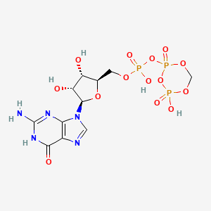 molecular formula C11H16N5O14P3 B15475915 Guopp(CH2)P CAS No. 30100-88-0