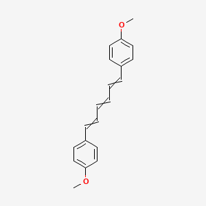 molecular formula C20H20O2 B15476008 1,1'-(Hexa-1,3,5-triene-1,6-diyl)bis(4-methoxybenzene) CAS No. 36288-04-7
