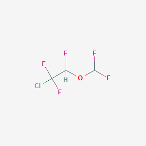 molecular formula C3H2ClF5O B15476049 1-Chloro-2-(difluoromethoxy)-1,1,2-trifluoroethane CAS No. 35412-71-6