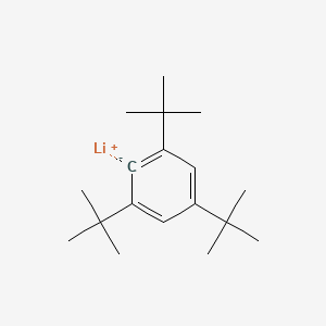 molecular formula C18H29Li B15476124 lithium;1,3,5-tritert-butylbenzene-6-ide CAS No. 35383-91-6