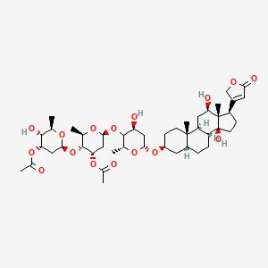 molecular formula C45H68O16 B15476130 Digoxin, diacetate CAS No. 31668-45-8