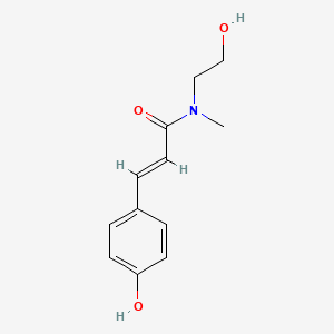 molecular formula C12H15NO3 B15476193 Hydroxyethyl-N-methyl-trans-B-hydrocinnamide CAS No. 35241-60-2