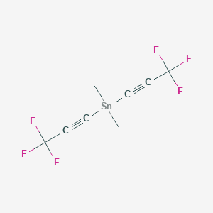 molecular formula C8H6F6Sn B15476225 Dimethylbis(3,3,3-trifluoroprop-1-yn-1-yl)stannane CAS No. 29723-42-0