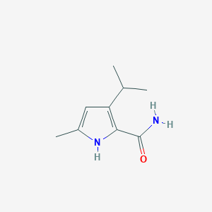 molecular formula C9H14N2O B154763 3-isopropyl-5-methyl-1H-pyrrole-2-carboxamide CAS No. 131475-10-0