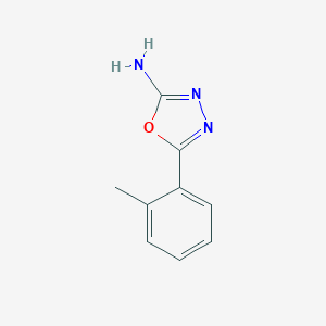 molecular formula C9H9N3O B154764 5-(2-甲基苯基)-1,3,4-恶二唑-2-胺 CAS No. 1750-78-3