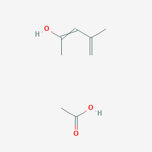 molecular formula C8H14O3 B15476436 Acetic acid;4-methylpenta-2,4-dien-2-ol CAS No. 37562-76-8