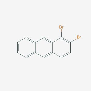 molecular formula C14H8Br2 B15476559 1,2-Dibromoanthracene CAS No. 38193-30-5