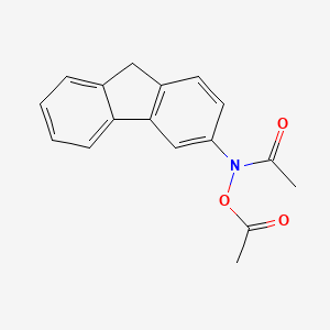 molecular formula C17H15NO3 B15476678 N-Acetoxy-3-fluorenylacetamide CAS No. 38105-27-0