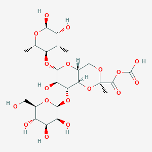 molecular formula C23H36O18 B154767 exopolysaccharide, Pseudomonas CAS No. 128531-82-8