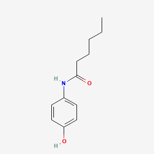 molecular formula C12H17NO2 B15476704 N-(4-Hydroxyphenyl)hexanamide CAS No. 37795-91-8