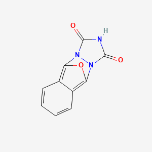 molecular formula C10H5N3O3 B15476779 1H-5,10-Epoxy[1,2,4]triazolo[1,2-b]phthalazine-1,3(2H)-dione CAS No. 28414-06-4
