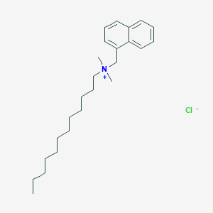 molecular formula C25H40ClN B154768 Dodecyl(dimethyl)(naphthylmethyl)ammonium chloride CAS No. 1733-96-6