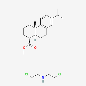 molecular formula C24H37Cl2NO2 B15476827 Dehydroabietic acid bis (2-chloroethyl)amine CAS No. 38234-13-8