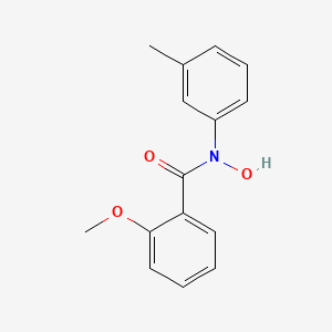 molecular formula C15H15NO3 B15476850 N-Hydroxy-2-methoxy-N-(3-methylphenyl)benzamide CAS No. 34661-25-1
