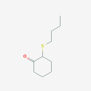molecular formula C10H18OS B15476918 Cyclohexanone, 2-(butylthio)- CAS No. 37456-99-8
