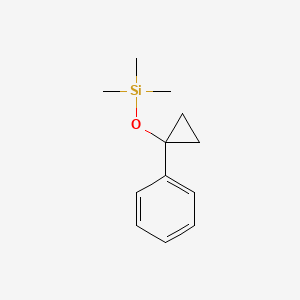 molecular formula C12H18OSi B15476926 Silane, trimethyl[(1-phenylcyclopropyl)oxy]- CAS No. 38858-73-0