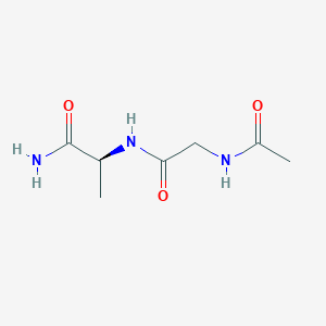molecular formula C7H13N3O3 B15477020 N-Acetylglycyl-L-alaninamide CAS No. 34017-20-4