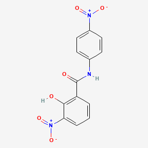 molecular formula C13H9N3O6 B15477025 Salicylanilide, 3,4'-dinitro- CAS No. 39832-34-3