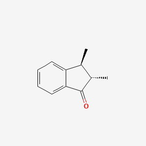molecular formula C11H12O B15477026 (2S,3S)-2,3-Dimethyl-2,3-dihydro-1H-inden-1-one CAS No. 30272-59-4