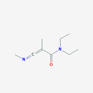 molecular formula C9H16N2O B15477057 N,N-Diethyl-2-methyl-3-(methylimino)prop-2-enamide CAS No. 36277-29-9