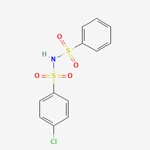 molecular formula C12H10ClNO4S2 B15477204 N-(Benzenesulfonyl)-4-chlorobenzene-1-sulfonamide CAS No. 32288-87-2