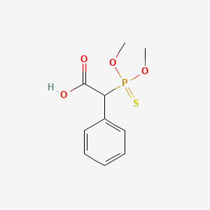 molecular formula C10H13O4PS B15477216 alpha-(Dimethoxyphosphinothioyl)benzeneacetic acid CAS No. 37565-85-8
