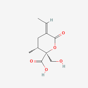 molecular formula C10H14O5 B15477371 Retronecic acid lactone CAS No. 34081-95-3