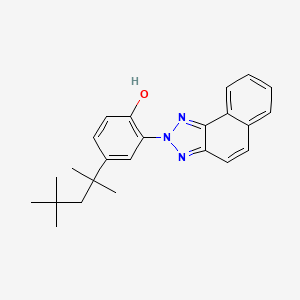 molecular formula C24H27N3O B15477380 Phenol, 2-(2H-naphtho(1,2-d)triazol-2-yl)-4-(1,1,3,3-tetramethylbutyl)- CAS No. 27876-55-7