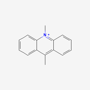 molecular formula C15H14N+ B15477410 Acridinium, 9,10-dimethyl- CAS No. 34605-08-8