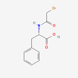 molecular formula C11H12BrNO3 B15477513 N-Bromoacetylphenylalanine CAS No. 36753-68-1
