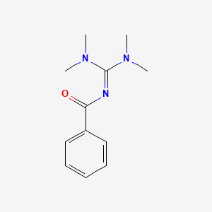 molecular formula C12H17N3O B15477540 N-[Bis(dimethylamino)methylidene]benzamide CAS No. 29166-74-3