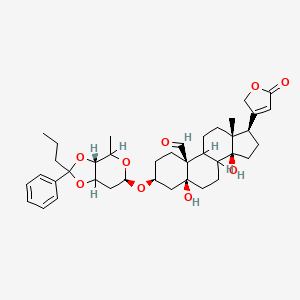 molecular formula C39H52O9 B15477561 Butyrophenonhelveticosid CAS No. 35919-82-5