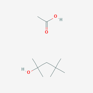 molecular formula C10H22O3 B15477594 Acetic acid;2,4,4-trimethylpentan-2-ol CAS No. 27540-75-6