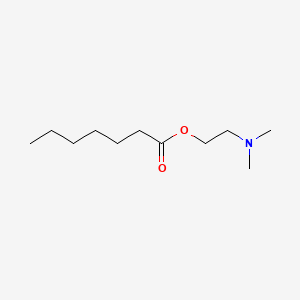 molecular formula C11H23NO2 B15477596 2-Dimethylaminoethyl heptanoate CAS No. 36881-97-7
