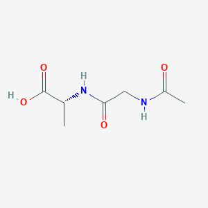molecular formula C7H12N2O4 B15477636 N-Acetylglycyl-D-alanine CAS No. 34385-71-2