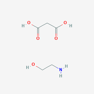 molecular formula C5H11NO5 B15477689 Propanedioic acid--2-aminoethan-1-ol (1/1) CAS No. 29870-14-2