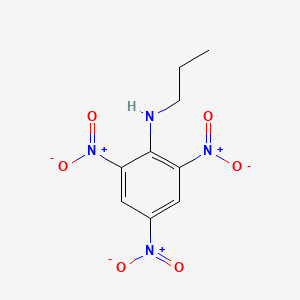 molecular formula C9H10N4O6 B15477699 2,4,6-Trinitro-N-propylaniline CAS No. 32902-87-7