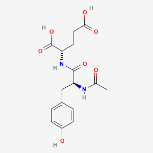 molecular formula C16H20N2O7 B15477725 L-Glutamic acid, N-(N-acetyl-L-tyrosyl)- CAS No. 28809-20-3