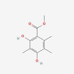 molecular formula C11H14O4 B15477895 Methyl 2,4-dihydroxy-3,5,6-trimethylbenzoate CAS No. 34874-78-7