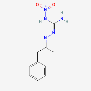 molecular formula C10H13N5O2 B15477967 N-(1-Phenyl-2-propylidene)nitroaminoguanidine CAS No. 35957-61-0