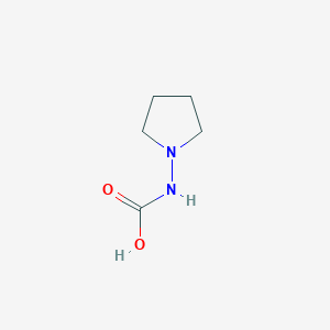 molecular formula C5H10N2O2 B15477975 Pyrrolidin-1-ylcarbamic acid CAS No. 27867-15-8