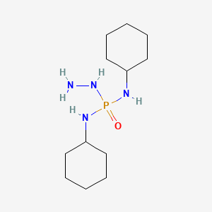 molecular formula C12H27N4OP B15478007 N,N'-Dicyclohexylphosphorohydrazidic diamide CAS No. 33862-37-2